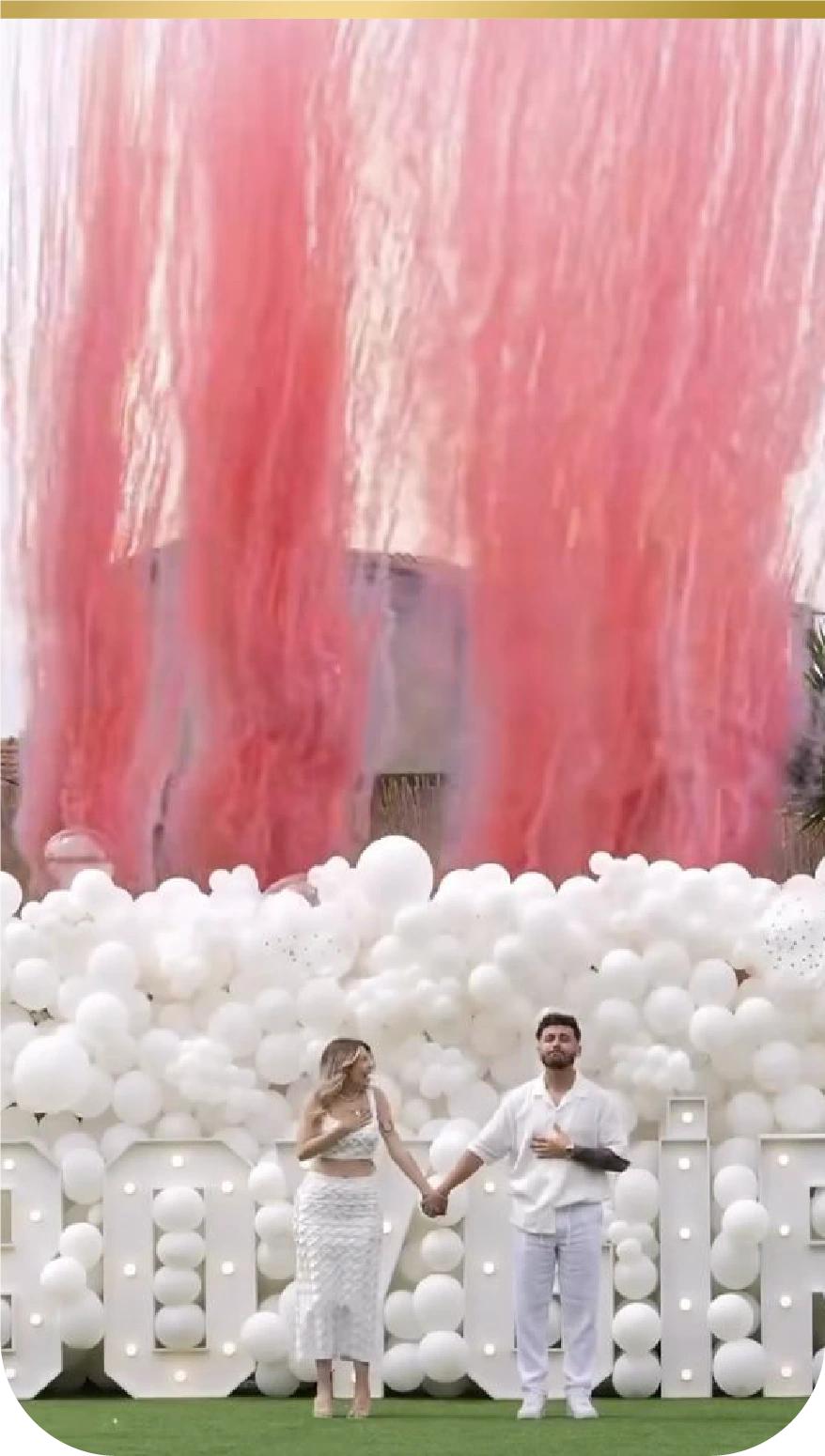Artificii Gender Reveal — exemplu 2